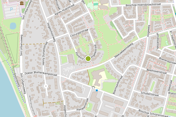 Ambulance-melding op Florence Nightingalestraat, Venlo op 28 juni, kaart-overzicht