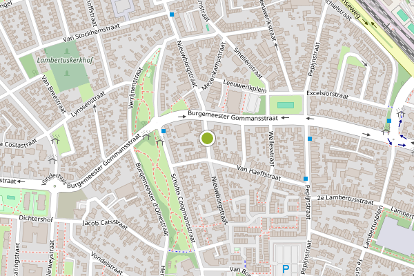 Ambulance-melding op Nieuwborgstraat, Venlo op 29 juni, kaart-overzicht