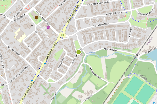 Ambulance-melding op Heijskampstraat, Steyl op 30 juni, kaart-overzicht