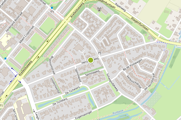 Ambulance-melding op Herungerweg, Venlo op 30 juni, kaart-overzicht