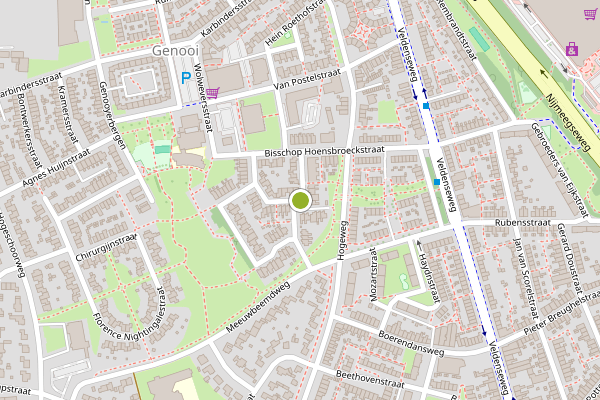 Ambulance-melding op Rontgenstraat, Venlo op 1 juli, kaart-overzicht