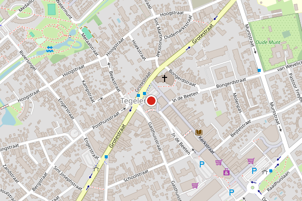 Brandweer-melding op Wilhelminaplein, Tegelen op 2 juli, kaart-overzicht