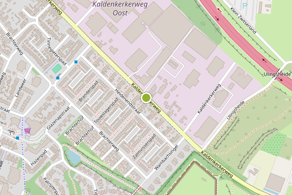 Ambulance-melding op Kaldenkerkerweg, Venlo op 3 juli, kaart-overzicht
