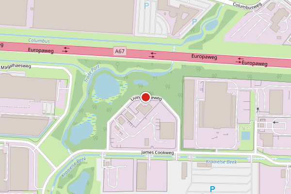 Brandweer-melding op Livingstoneweg, Venlo op 7 juli, kaart-overzicht