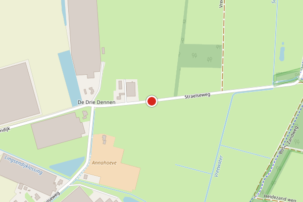 Brandweer-melding op Straelseweg, Velden op 9 juli, kaart-overzicht