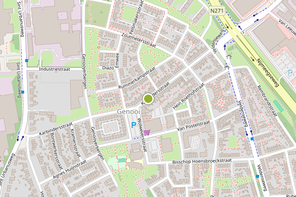 Ambulance-melding op Karbindersstraat, Venlo op 9 juli, kaart-overzicht
