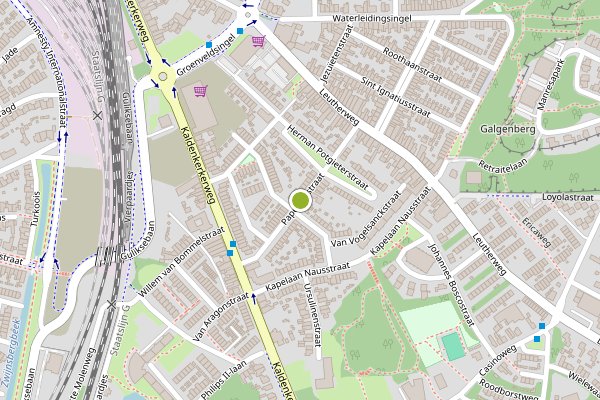 Ambulance-melding op Papegaaistraat, Venlo op 9 juli, kaart-overzicht