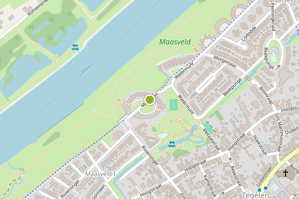 Ambulance-melding op Medaillon, Tegelen op 10 juli, kaart-overzicht