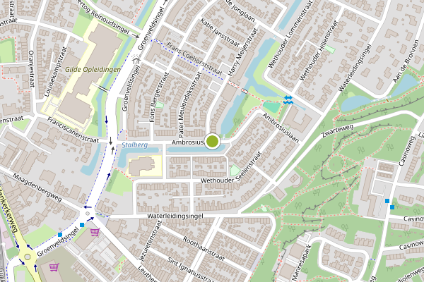Ambulance-melding op Ambrosiuslaan, Venlo op 11 juli, kaart-overzicht