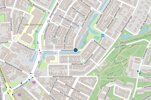 Politie-melding op Ambrosiuslaan, Venlo op 11 juli, kaart-overzicht