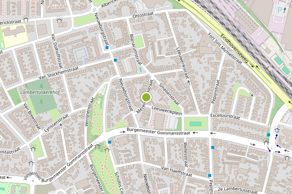 Ambulance-melding op Mezenkampstraat, Venlo op 11 juli, kaart-overzicht