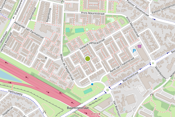 Ambulance-melding op Graaf van Mansfeldstraat, Venlo op 12 juli, kaart-overzicht