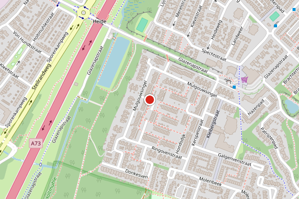 Brandweer-melding op Potkuilenstraat, Tegelen op 13 juli, kaart-overzicht