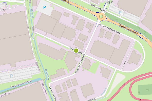 Ambulance-melding op Hudsonweg, Venlo op 13 juli, kaart-overzicht