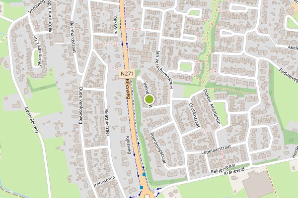 Ambulance-melding op Plevierstraat, Velden op 14 juli, kaart-overzicht