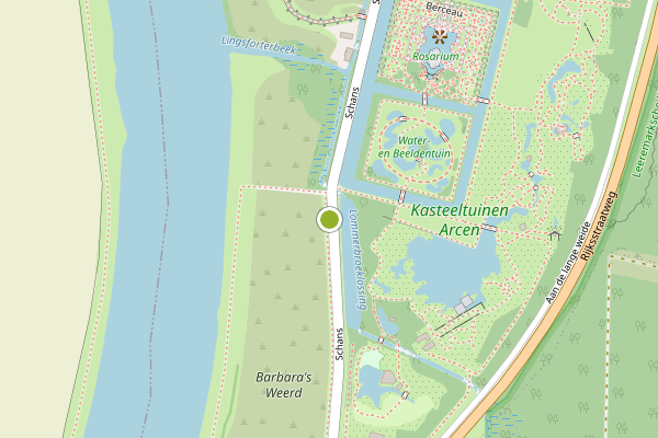 Ambulance-melding op Schans, Arcen op 15 juli, kaart-overzicht