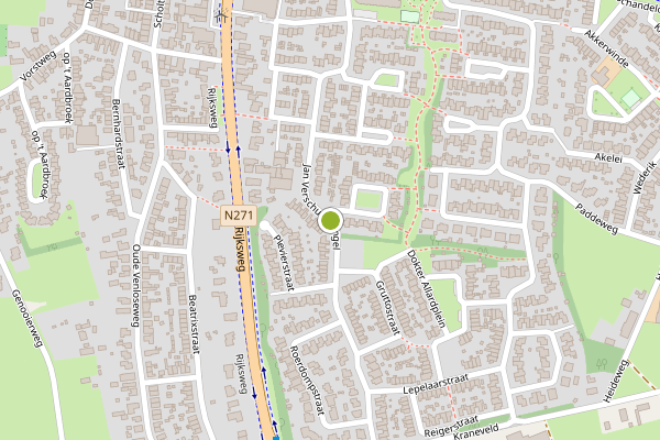 Ambulance-melding op Jan Verschurensingel, Velden op 19 juli, kaart-overzicht