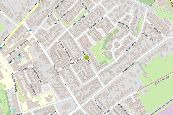 Ambulance-melding op Nolensstraat, Tegelen op 19 juli, kaart-overzicht