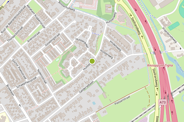 Ambulance-melding op Hulsterweg, Tegelen op 20 juli, kaart-overzicht