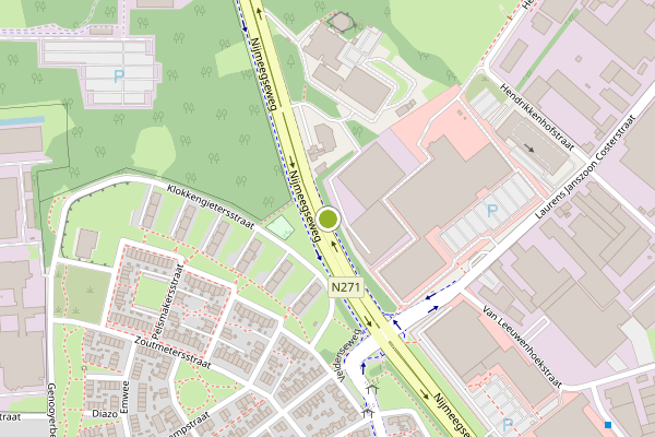 Ambulance-melding op Nijmeegseweg, Venlo op 21 juli, kaart-overzicht