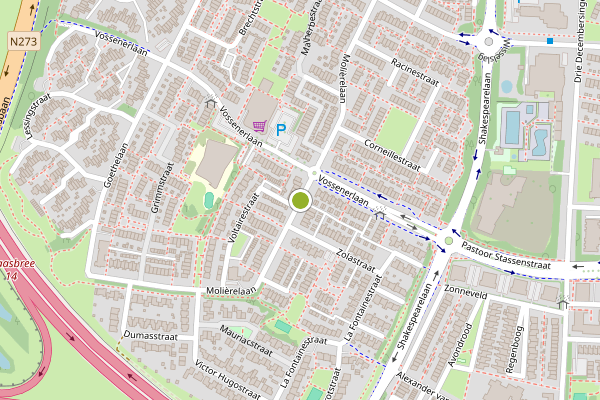 Ambulance-melding op Molierelaan, Venlo op 22 juli, kaart-overzicht