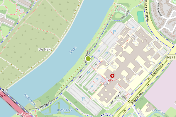 Ambulance-melding op Vikingpad, Venlo op 22 juli, kaart-overzicht