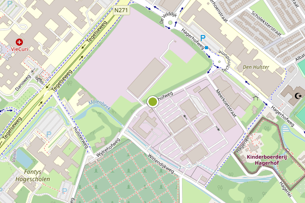 Ambulance-melding op Wylrehofweg, Venlo op 22 juli, kaart-overzicht