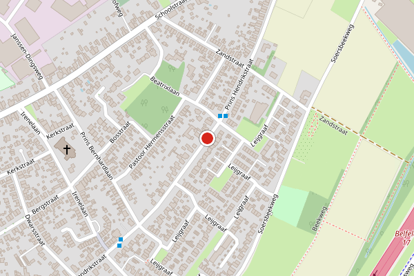 Brandweer-melding op Prins Hendrikstraat, Belfeld op 23 juli, kaart-overzicht