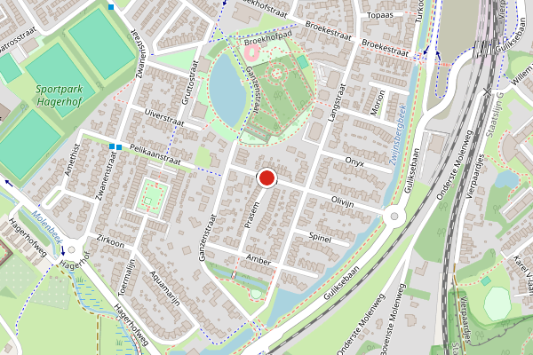 Brandweer-melding op Olivijn, Venlo op 12 mei, kaart-overzicht