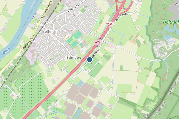 Politie-melding op Belfeld op 13 juli, kaart-overzicht