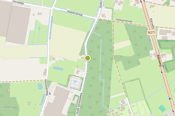 Ambulance-melding op Oude Venloseweg, Velden op 3 juli, kaart-overzicht