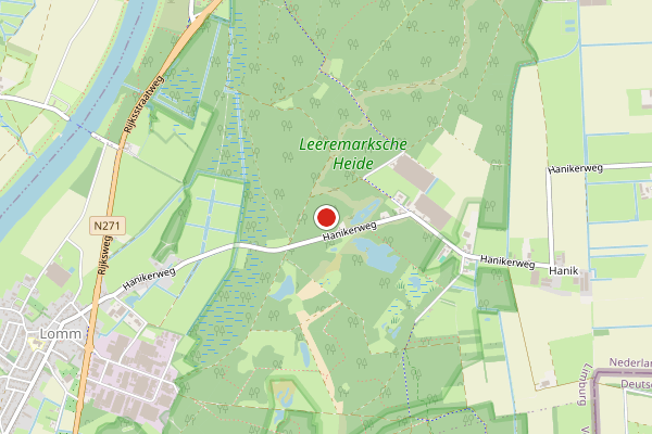Brandweer-melding op Mamesta Spikweien, Lomm op 22 juli, kaart-overzicht