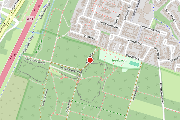 Brandweer-melding op Heideweg, Venlo op 15 mei, kaart-overzicht