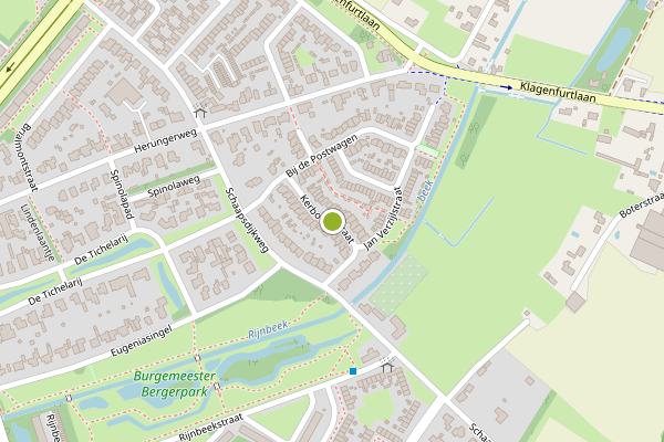 Ambulance-melding op Kerboschstraat, Venlo op 28 juli, kaart-overzicht