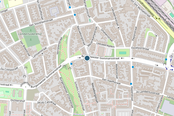 Ambulance + Politie samen ter plaatse op Burgemeester Gommansstraat, Venlo op 28 juli, kaart-overzicht nieuws-bericht
