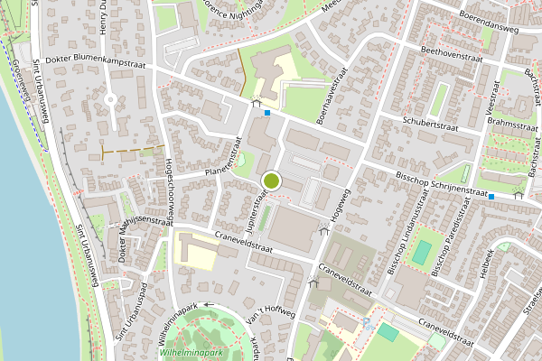 Ambulance-melding op Jupiterstraat, Venlo op 29 juli, kaart-overzicht