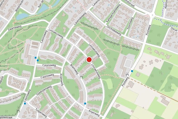 Brandweer-melding op Linnaeusweg, Venlo op 30 juli, kaart-overzicht