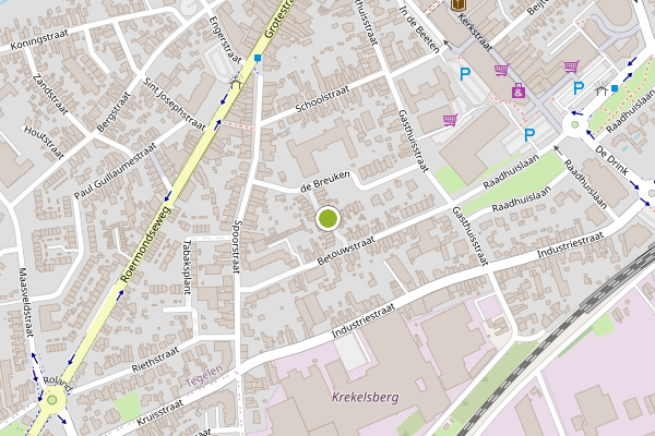 Ambulance-melding op Breukenhof, Tegelen op 30 juli, kaart-overzicht