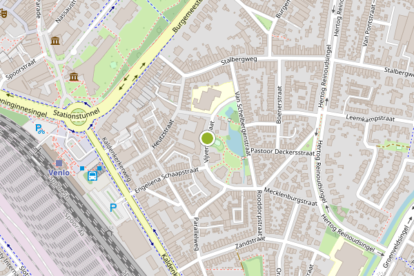 Ambulance-melding op Vijverhofstraat, Venlo op 31 juli, kaart-overzicht