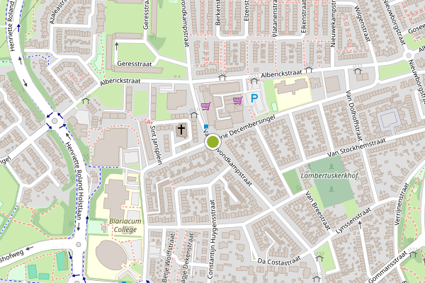 Ambulance-melding op Vastenavondkampstraat, Venlo op 1 augustus, kaart-overzicht
