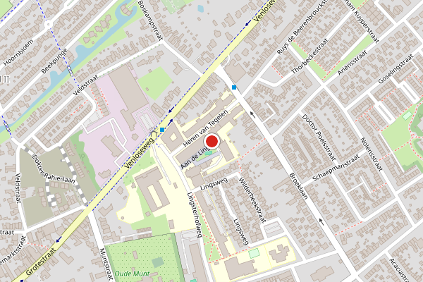 Brandweer-melding op De Lom de Bergstraat, Tegelen op 1 augustus, kaart-overzicht