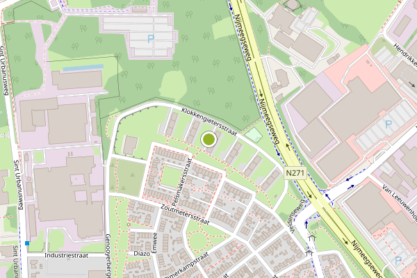 Ambulance-melding op Klokkengietersstraat, Venlo op 2 augustus, kaart-overzicht