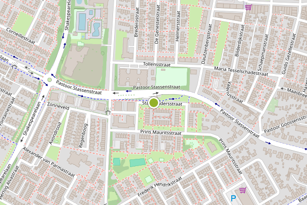 Ambulance-melding op Stadhoudersstraat, Venlo op 2 augustus, kaart-overzicht
