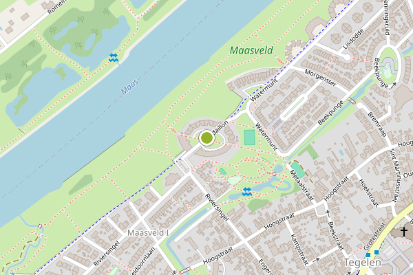 Ambulance-melding op Medaillon, Tegelen op 2 augustus, kaart-overzicht