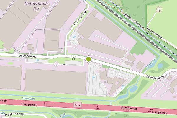 Ambulance-melding op Columbusweg, Venlo op 3 augustus, kaart-overzicht