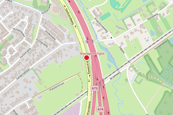 Brandweer-melding op Ariensstraat, Venlo op 3 augustus, kaart-overzicht