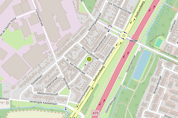 Ambulance-melding op Holtmuhlestraat, Tegelen op 4 augustus, kaart-overzicht
