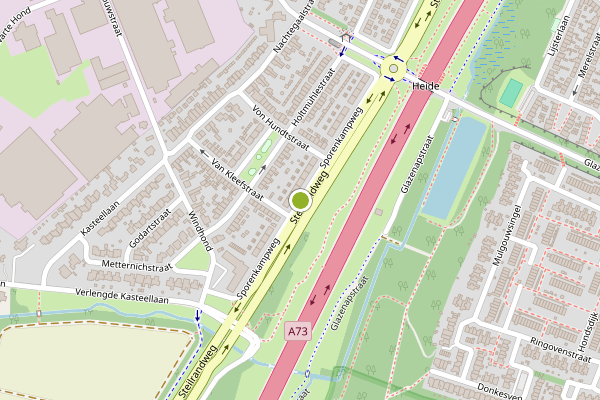 Ambulance-melding op Sporenkampweg, Tegelen op 5 augustus, kaart-overzicht