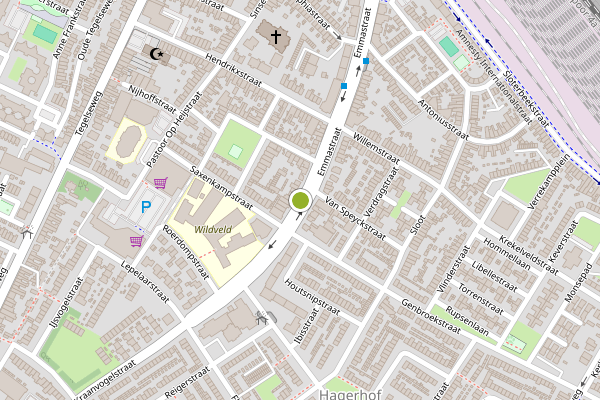 Ambulance-melding op Emmastraat, Venlo op 5 augustus, kaart-overzicht