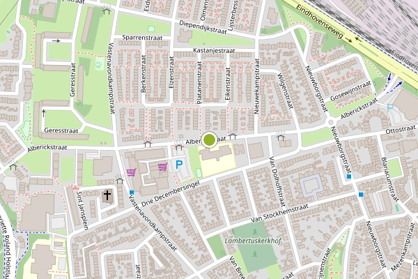 Ambulance-melding op Alberickstraat, Venlo op 5 augustus, kaart-overzicht